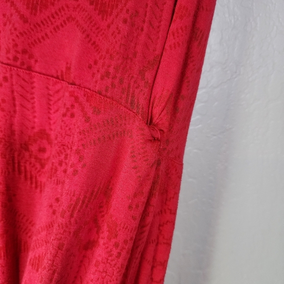 Athleta Red Aztec Racerback Maxi Dress Size Small - Picture 5 of 10